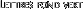 Lettres fond vert